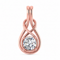 Round Diamond Infinity Knot Pendant