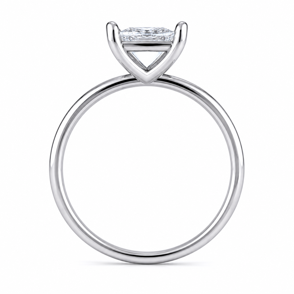 Princess Cut Solitaire Diamond Engagement Ring