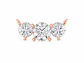 Round Three Stone Diamond Pendant